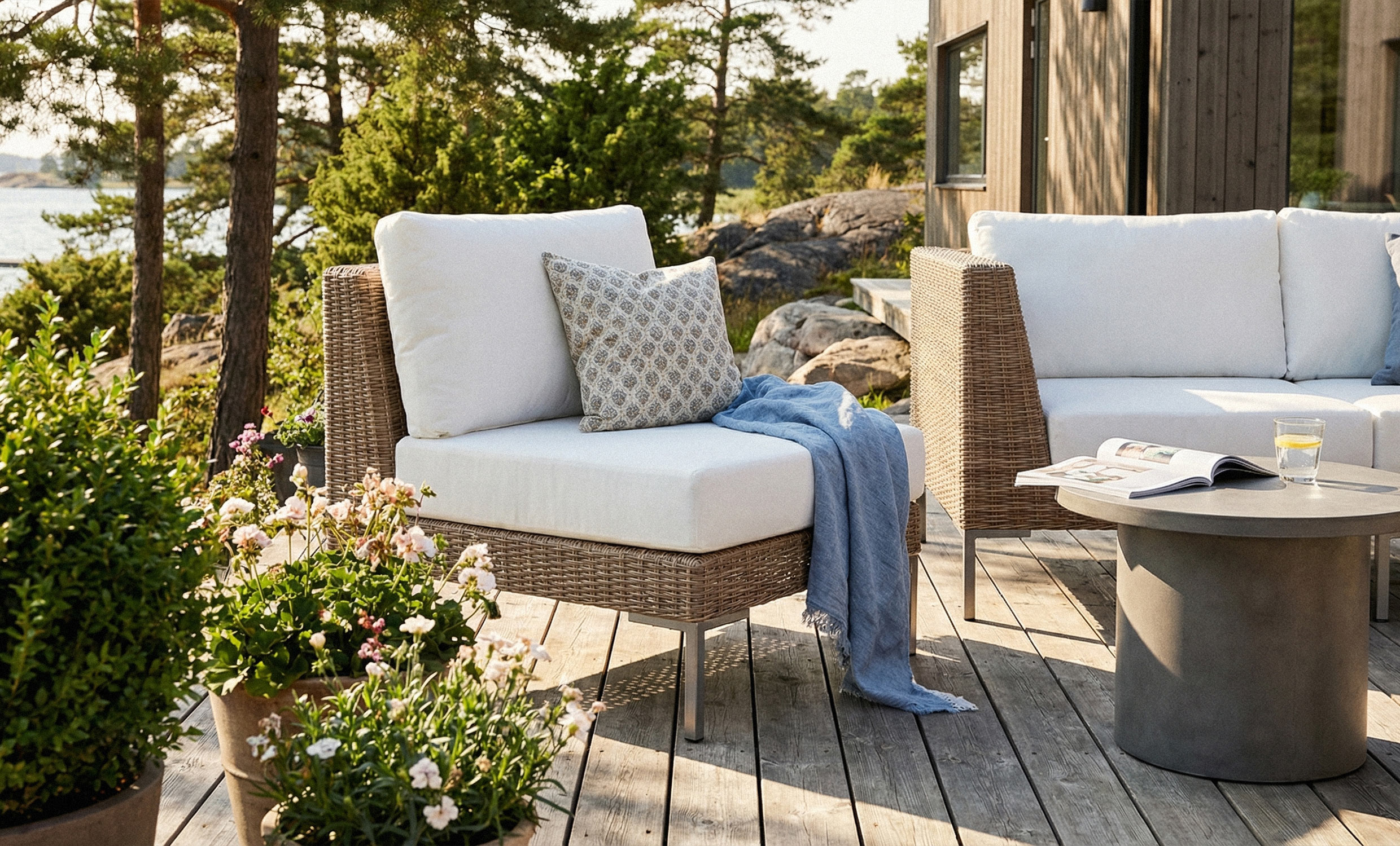 GREENVILLE Lenestol Kunstrotting