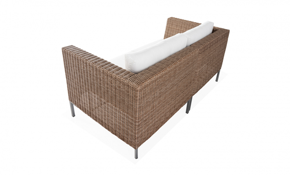 GREENVILLE Sofa L Kunstrotting i gruppen Utembler / Hagesofaer hos Sofas & more (GRE-2S-1S-RATTAN)