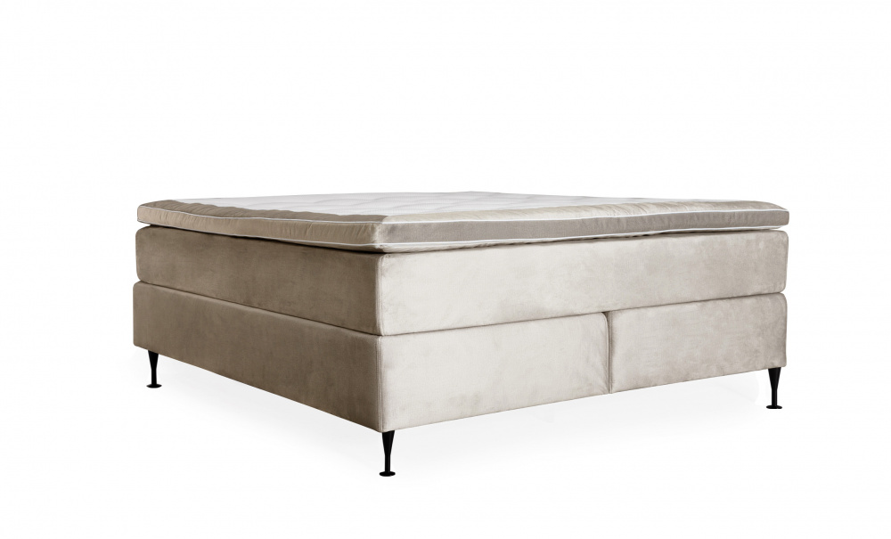 OPERA/PRIMO HIGH 140 Sengesett Velvet Lysegr i gruppen Soverom / Senger / Senger 140 hos Sofas & more (KMP04075PRHISG140M84)