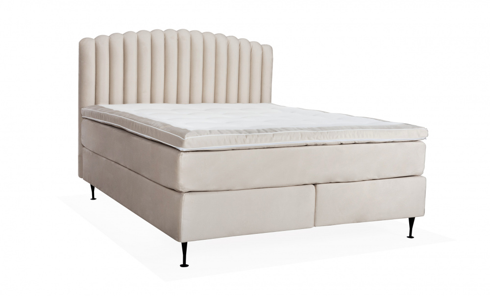 OPERA/PRIMO HIGH 180 Sengesett Velvet Lysegr i gruppen Soverom / Senger / Senger 180 hos Sofas & more (KMP04078PRHISG180M84)