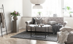Bytt til bilde nr. 3 (LEEDS Sovesofa Chesterfield Lys gr)