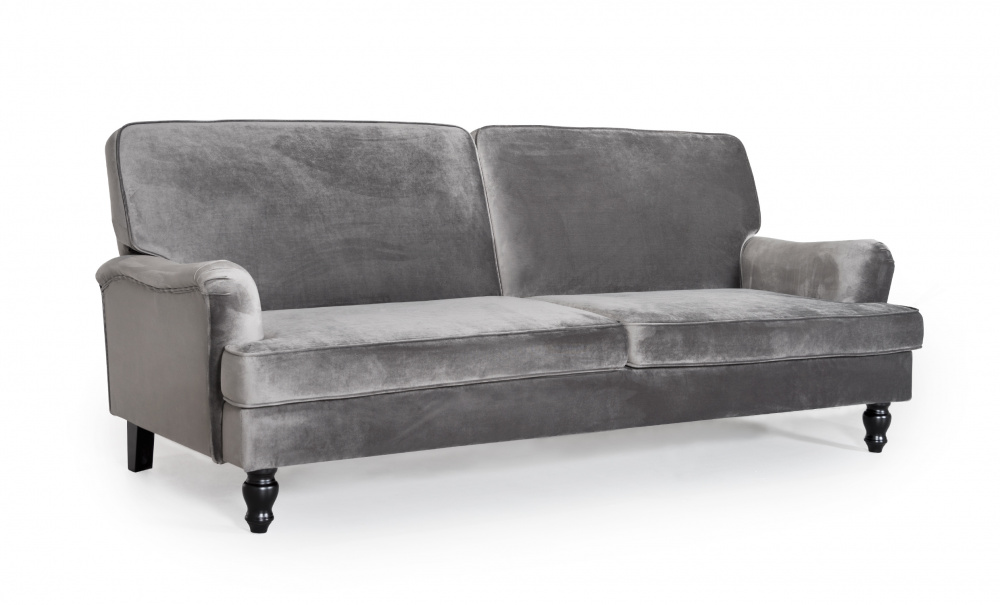 HOWARD Sovesofa Velvet Gr i gruppen Stue / Sofaer / Flyelssofaer hos Sofas & more (LAB-192N2S-CR-7)