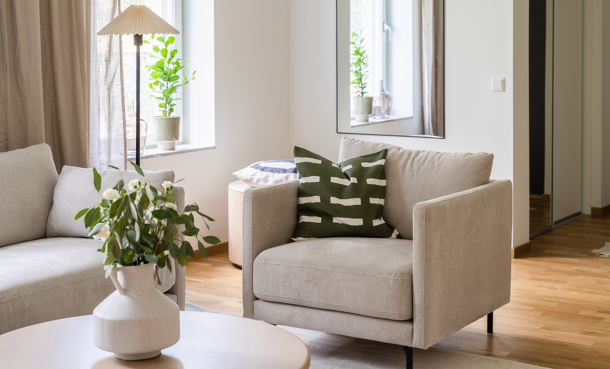 LINDE Lenestol Beige