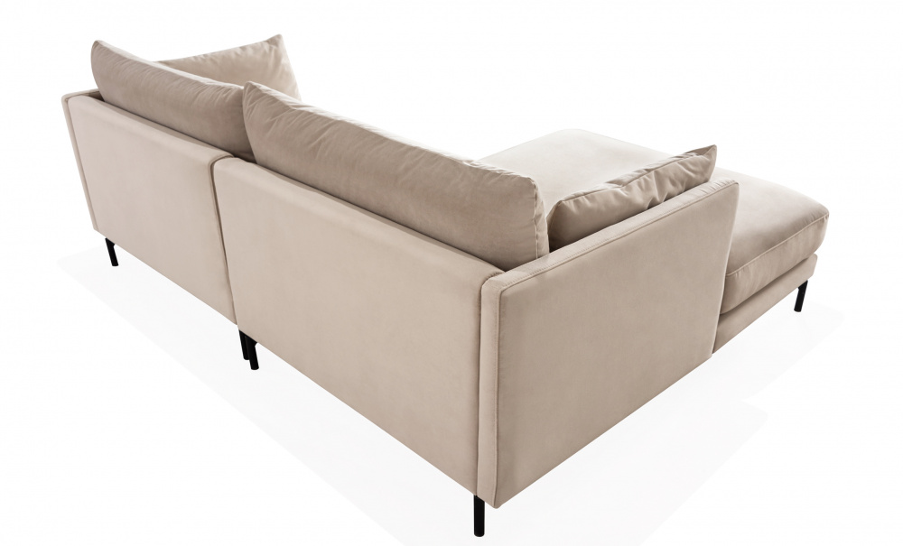 LINDE Sofa Venstre Velvet Greige i gruppen Stue / Sofaer / Divansofaer hos Sofas & more (LID2SA02)