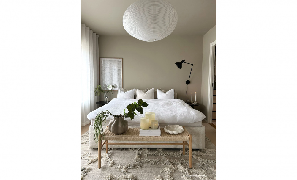 LOUICE Sengesett 180 Boucl Offwhite i gruppen Soverom / Senger / Senger 180 hos Sofas & more (LO-180-IV101)