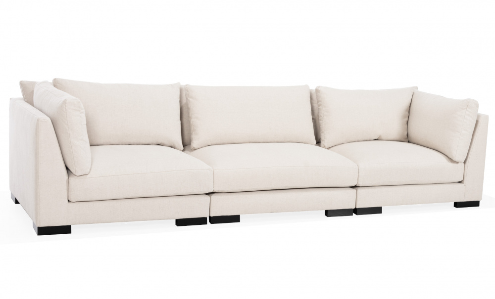 LYON 4-seters modulsofa Beige i gruppen Stue / Sofaer / 4-seters sofaer hos Sofas & more (LY-4S-CABE)