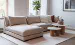 LYON Divansofa 4-seters Vendbar Beige Bytt til bilde nr. 2 (LYON Divansofa 4-seters Vendbar Beige)