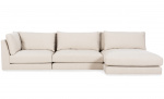 LYON Divansofa 4-seters Vendbar Beige Bytt til bilde nr. 4 (LYON Divansofa 4-seters Vendbar Beige)