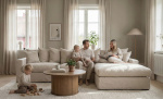 Bytt til bilde nr. 3 (MONACO Premium Sofa H�yre Beige)