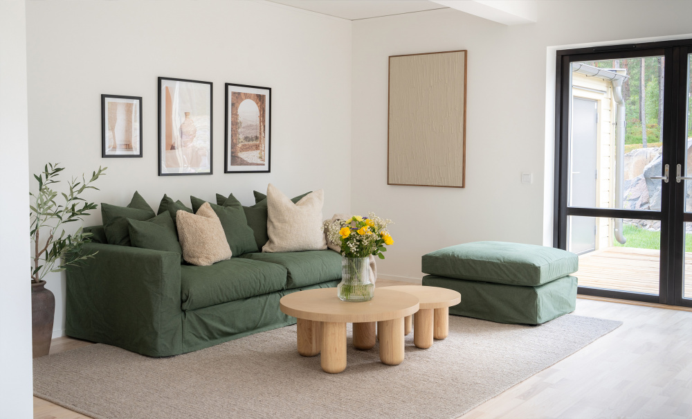MONACO Premium 3-seters sofa Grnn i gruppen Stue / Sofaer / 3-seters sofaer hos Sofas & more (MO3SBR801)