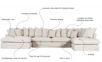 Bytt til bilde nr. 4 (MONACO PREMIUM U-sofa Hyre Beige)