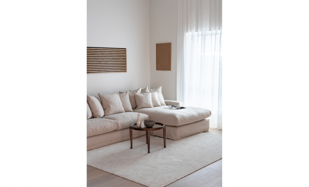 MONACO Divansofa Hyre Hvit i gruppen Stue / Sofaer / Divansofaer hos Sofas & more (MON-3DVI)