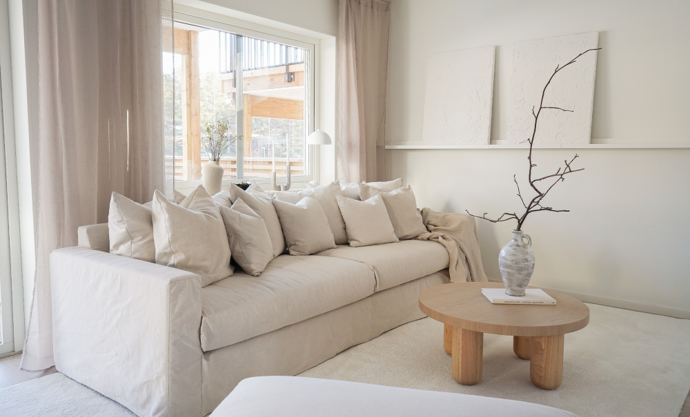 MONACO 4-seters sofa Beige i gruppen Stue / Sofaer / 4-seters sofaer hos Sofas & more (MON-4SBE)