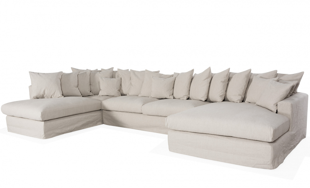 MONACO U-sofa Venstre Beige i gruppen Stue / Sofaer / U-sofaer hos Sofas & more (MON-A3DBE)