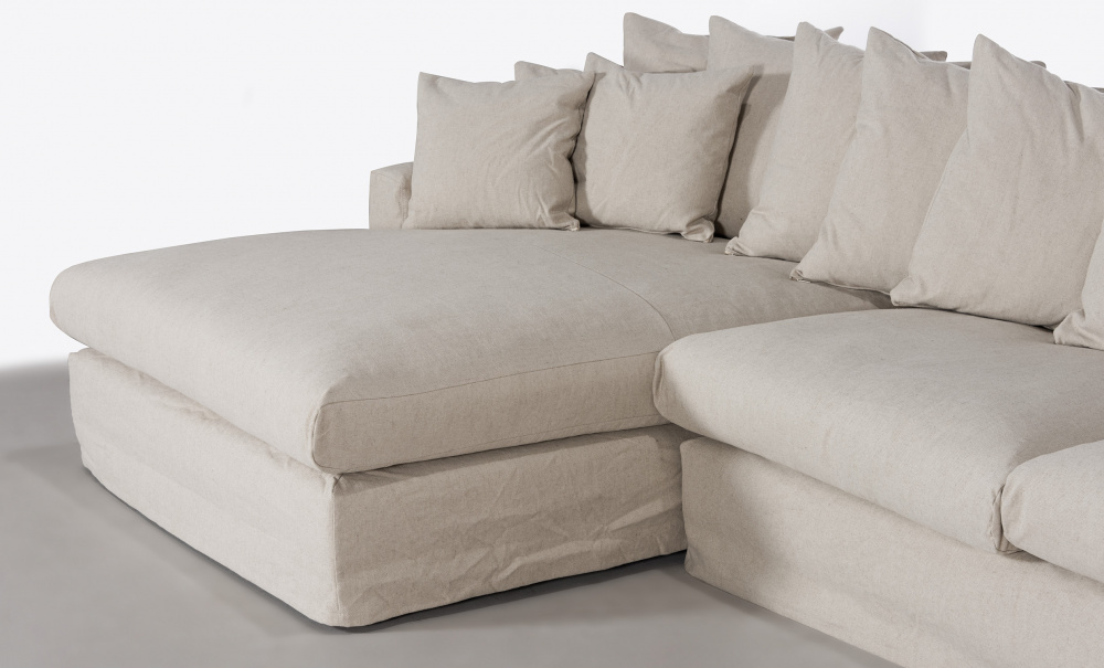 MONACO U-sofa Venstre Beige i gruppen Stue / Sofaer / U-sofaer hos Sofas & more (MON-A3DBE)
