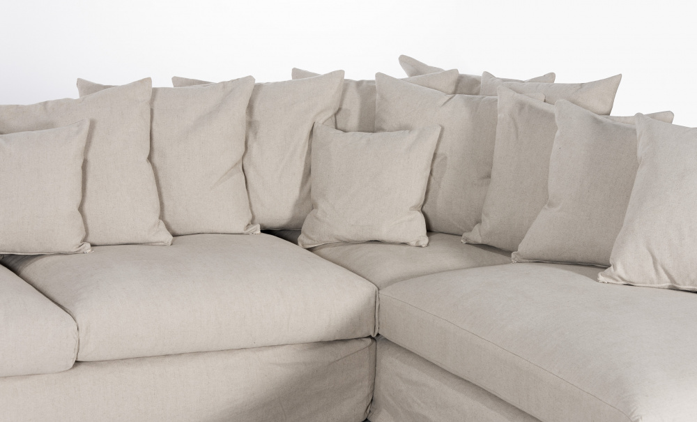 MONACO U-Sofa Hyre Hvit i gruppen Stue / Sofaer / U-sofaer hos Sofas & more (MON-D3AVI)