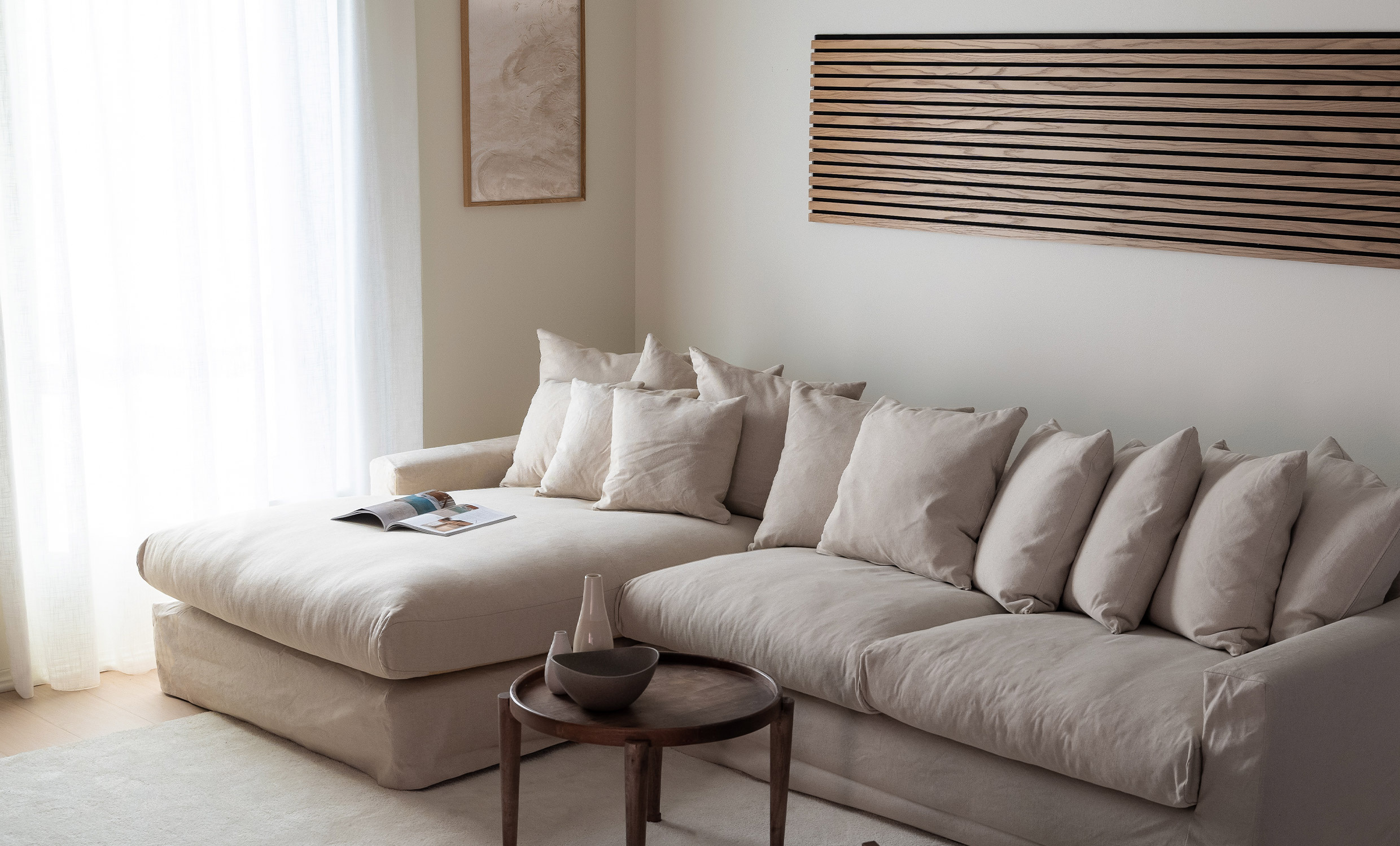 MONACO Divansofa Venstre Beige