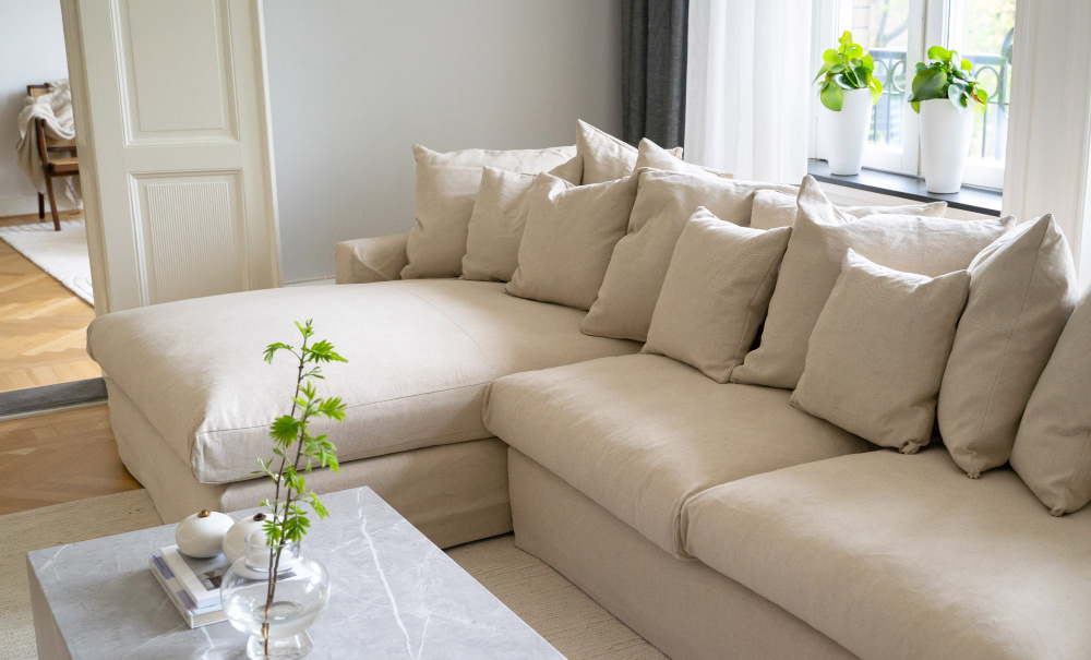 MONACO Divansofa Venstre Beige i gruppen Stue / Sofaer / Divansofaer hos Sofas & more (MON-D3BE)
