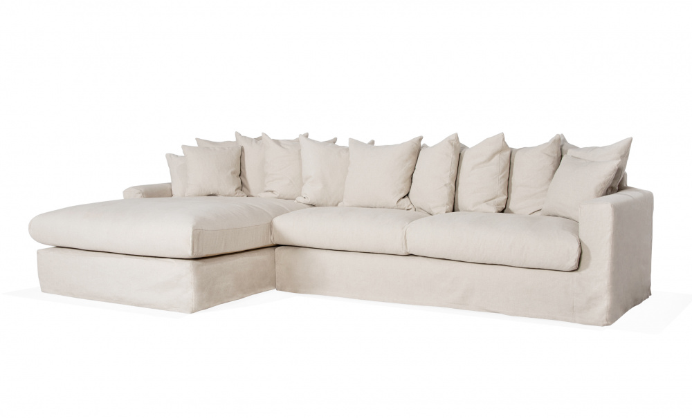 MONACO Divansofa Venstre Beige i gruppen Stue / Sofaer / Divansofaer hos Sofas & more (MON-D3BE)