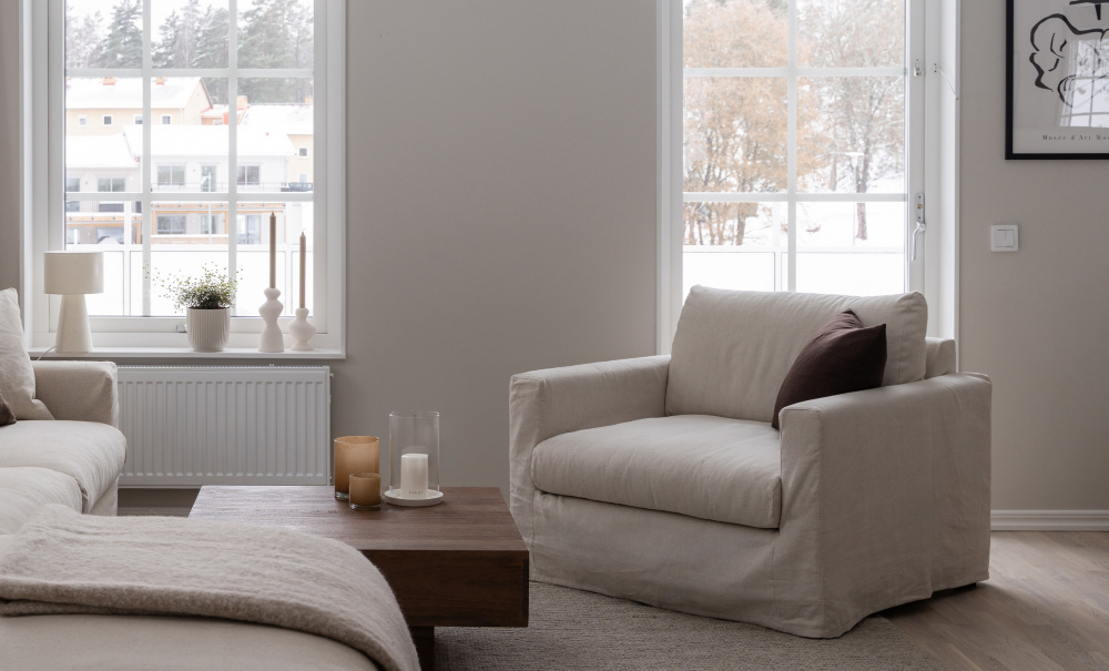 MAXIME Lenestol Beige i gruppen Stue / Lenestoler hos Sofas & more (MX1SBE)