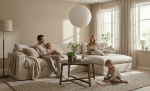Bytt til bilde nr. 2 (MAXIME Sofa H�yre Beige)