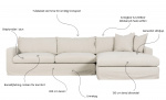 Bytt til bilde nr. 5 (MAXIME Sofa Hyre Beige)
