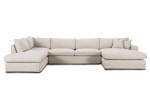 Bytt til bilde nr. 1 (MAXIME U-sofa Venstre Beige)
