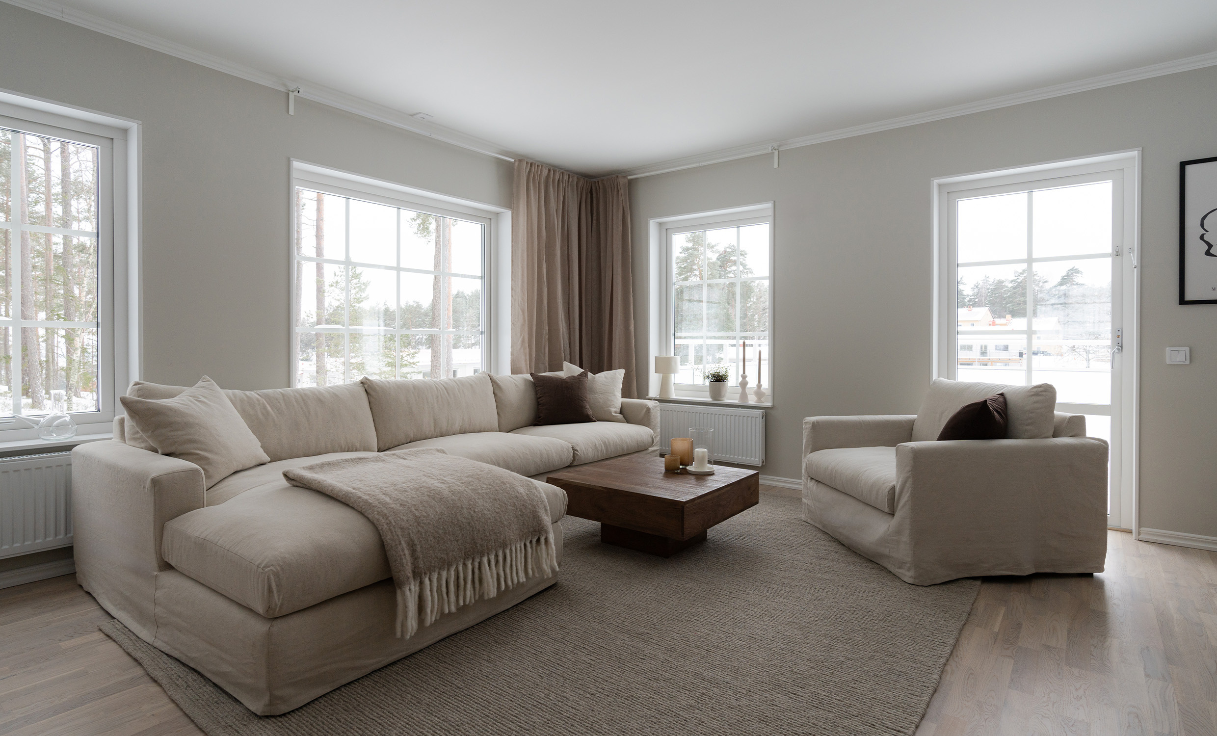 MAXIME Sofa Venstre Beige