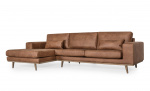 Bytt til bilde nr. 2 (STOCKHOLM Leather Divansofa Venstre Cognac)