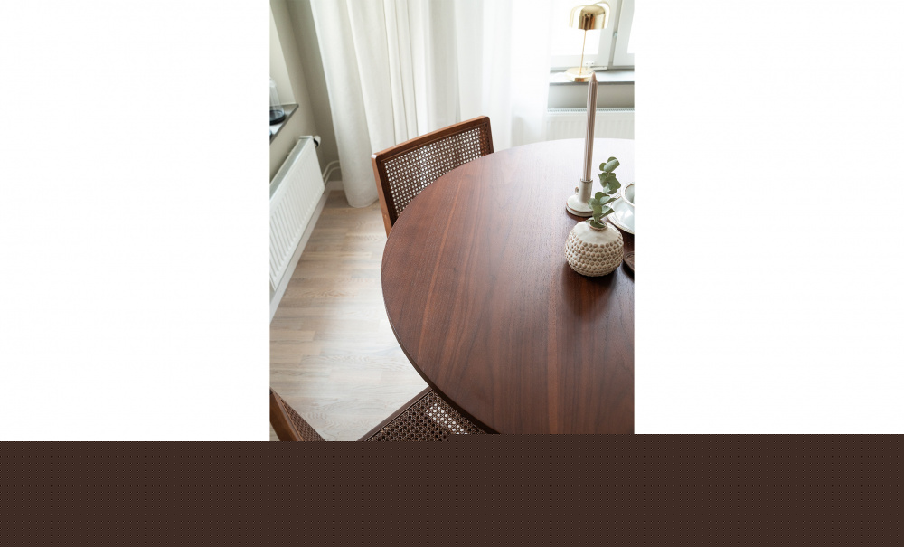 SELINE Spisebord Valntt i gruppen Spiseplass / Bord / Spisebord hos Sofas & more (OL-2086DT-A-WALNUT)