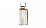 LANTERNE Jern 36cm Antik Messing