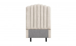 PRIMO HIGH 90 Sengegavl Fløyel Beige
