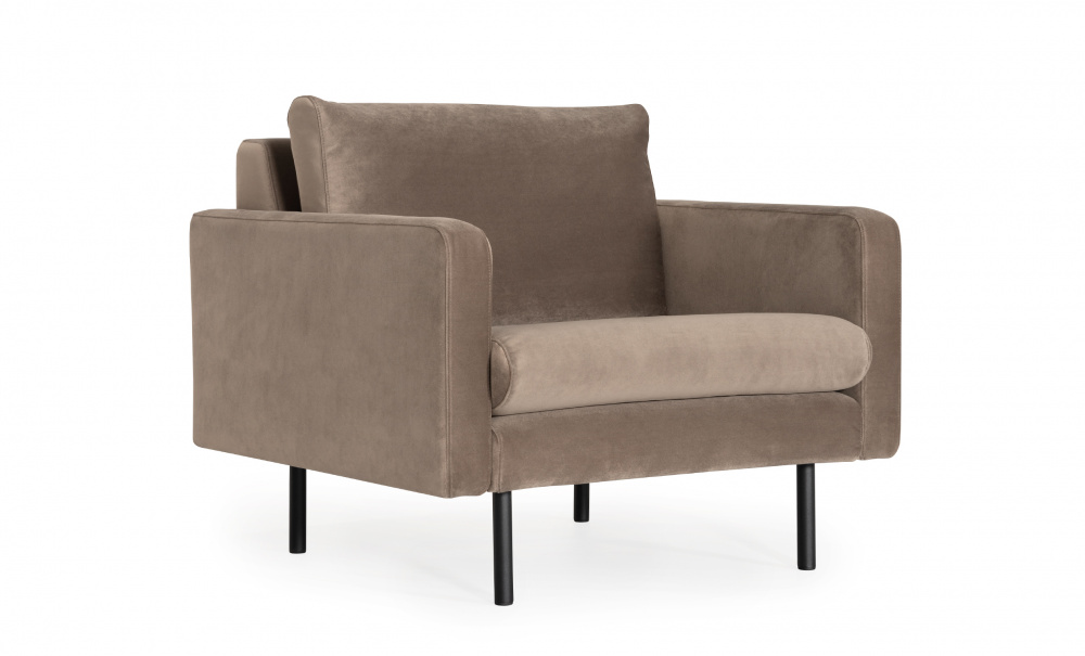 SANDHAMN Lenestol Velvet Beige i gruppen Stue / Lenestoler / Flyelslenestoler hos Sofas & more (SA1SSA03)