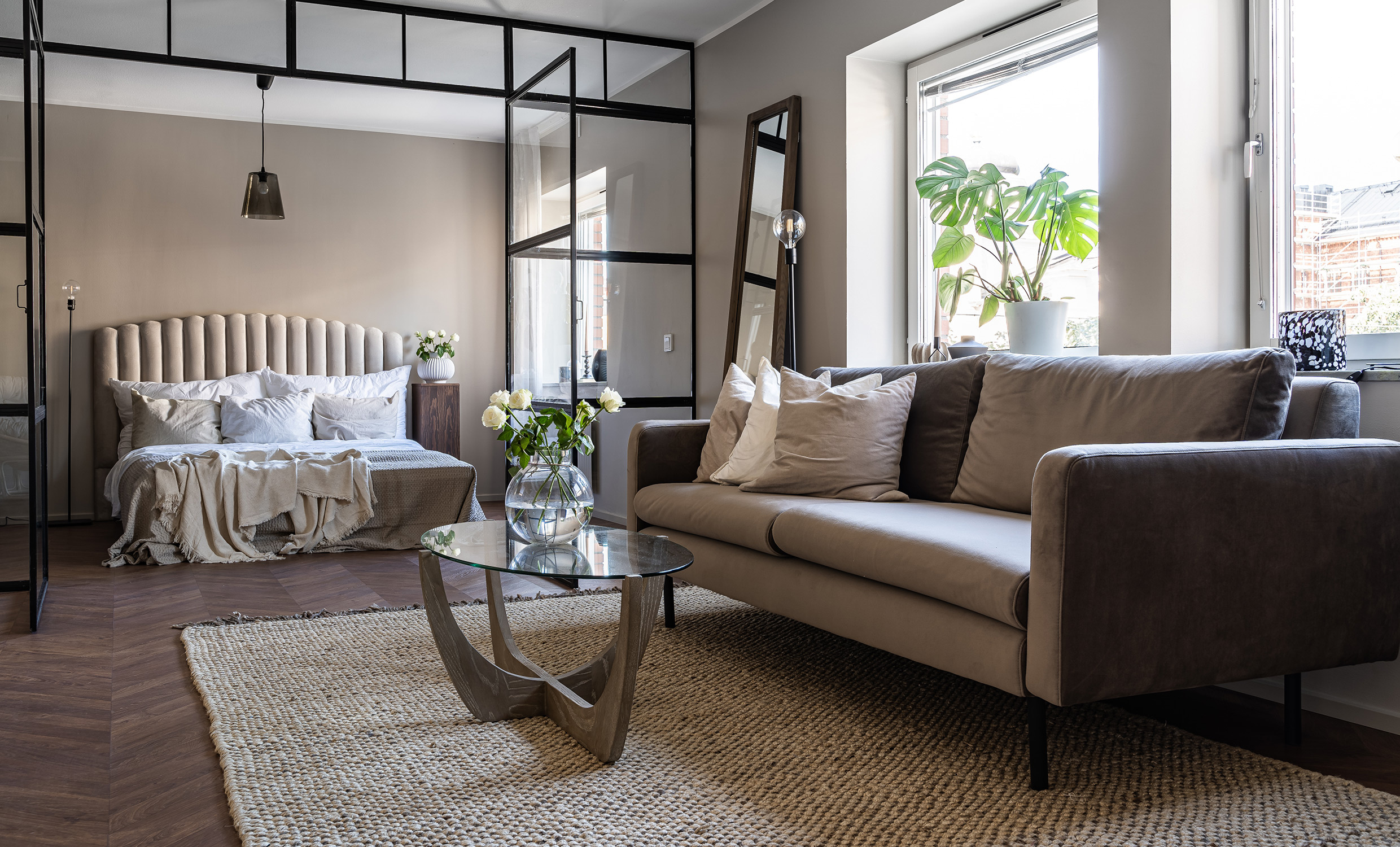 SANDHAMN 3-seters Sofa Velvet Beige