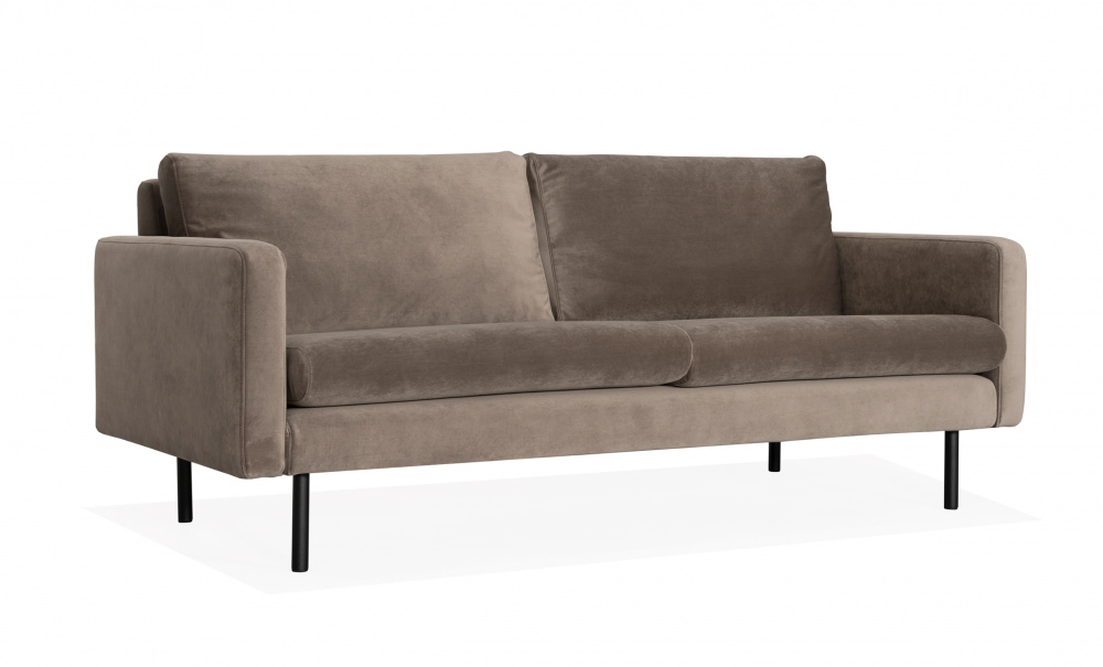 SANDHAMN 3-seters Sofa Velvet Mrk gr i gruppen Stue / Sofaer / hos Sofas & more (SA3SSA18)