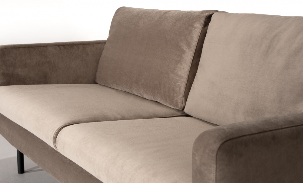 SANDHAMN 3-seters Sofa Velvet Mrk gr i gruppen Stue / Sofaer / hos Sofas & more (SA3SSA18)