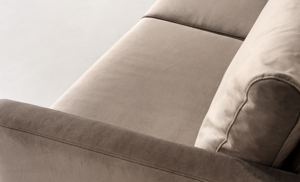 SANDHAMN 3-seters Sofa Velvet Mrk gr i gruppen Stue / Sofaer / hos Sofas & more (SA3SSA18)