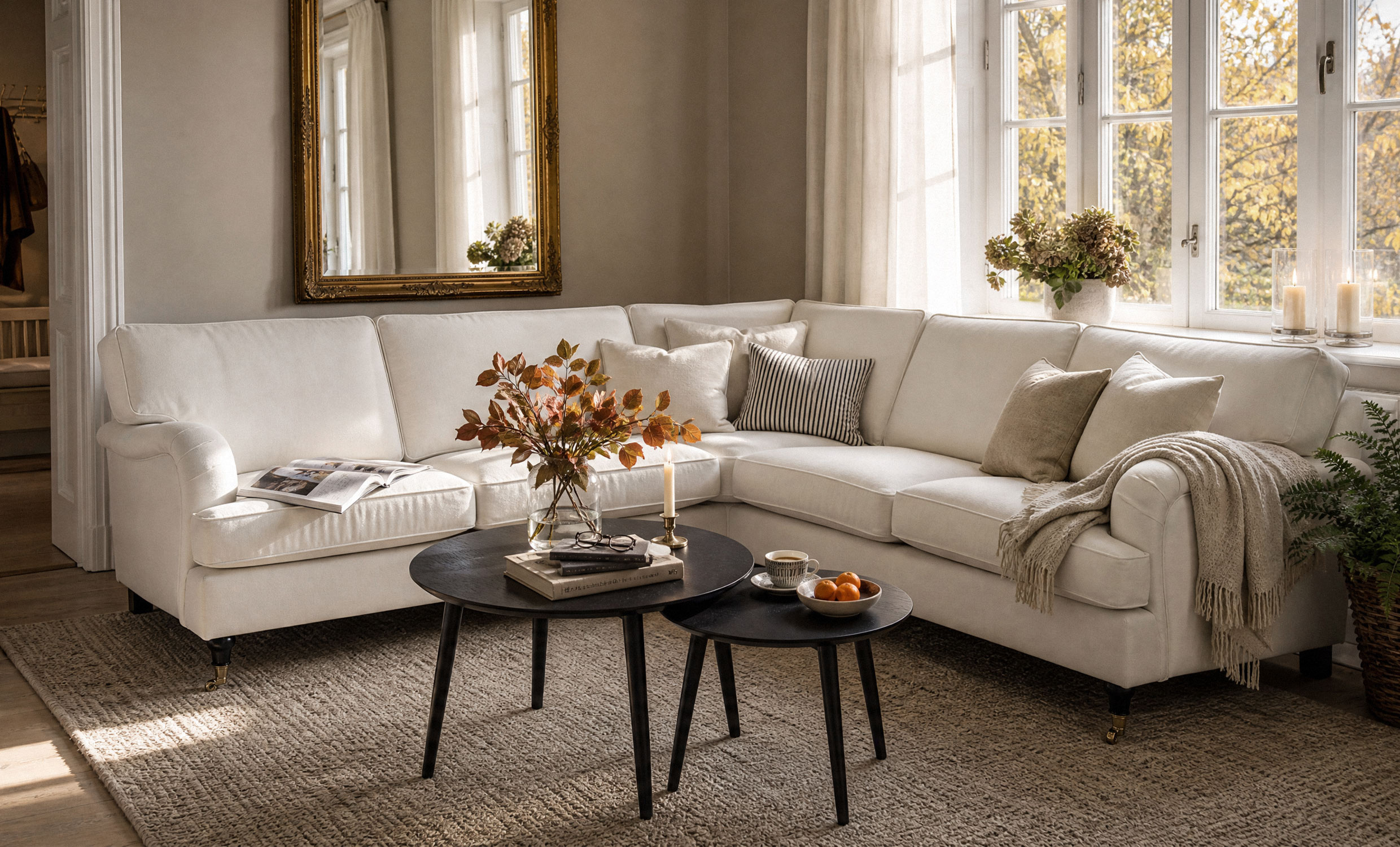 SKAGEN Hjørnesofa Howard Classic Offwhite