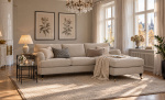 Bytt til bilde nr. 2 (SKAGEN Divansofa Høyre Howard Classic Beige)