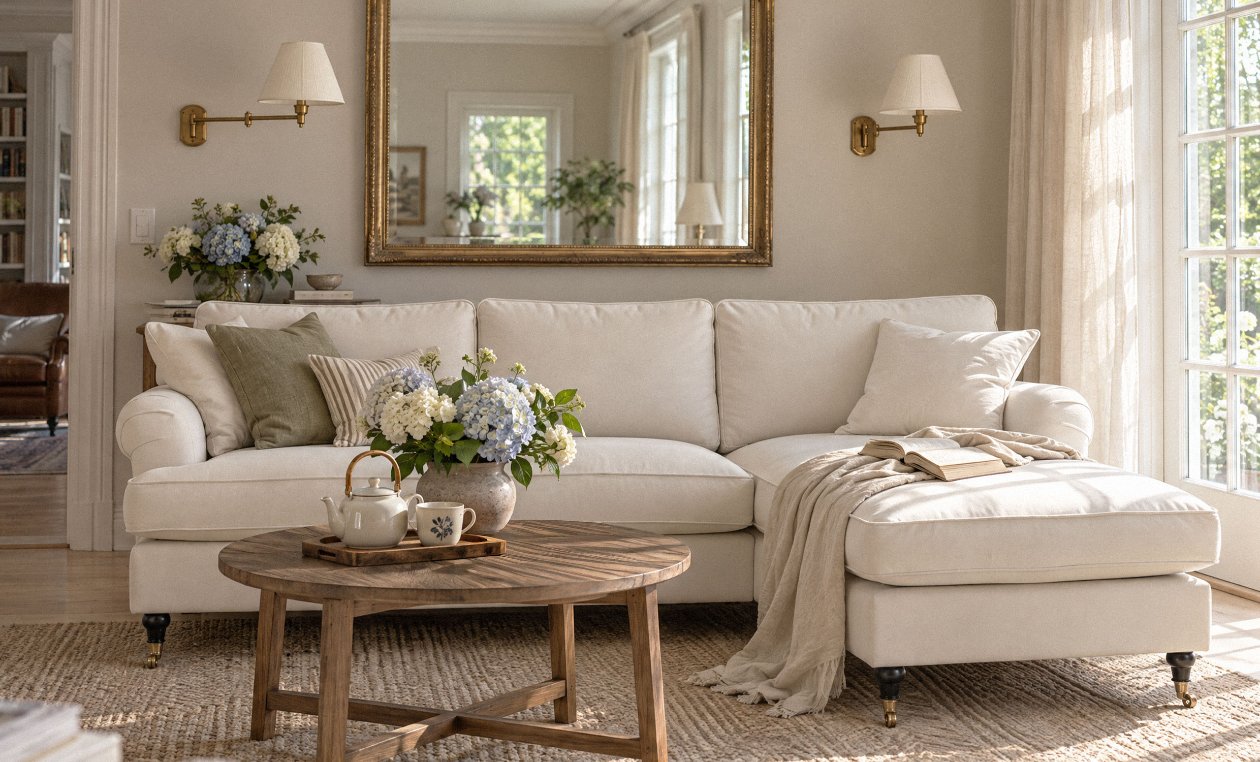 SKAGEN Divansofa Høyre Howard Classic Offwhite