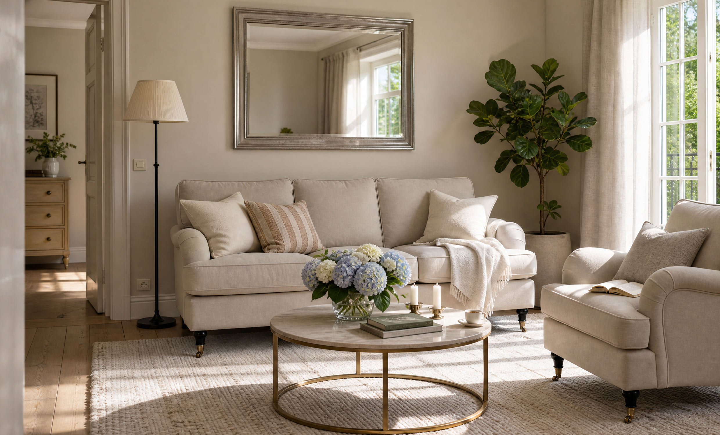 SKAGEN 3-seters Howard-sofa Classic Beige