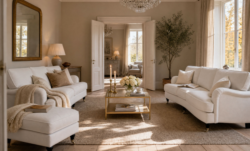 Bilde nr 3 (SKAGEN 3-seters buet Howard-sofa Classic Offwhite)