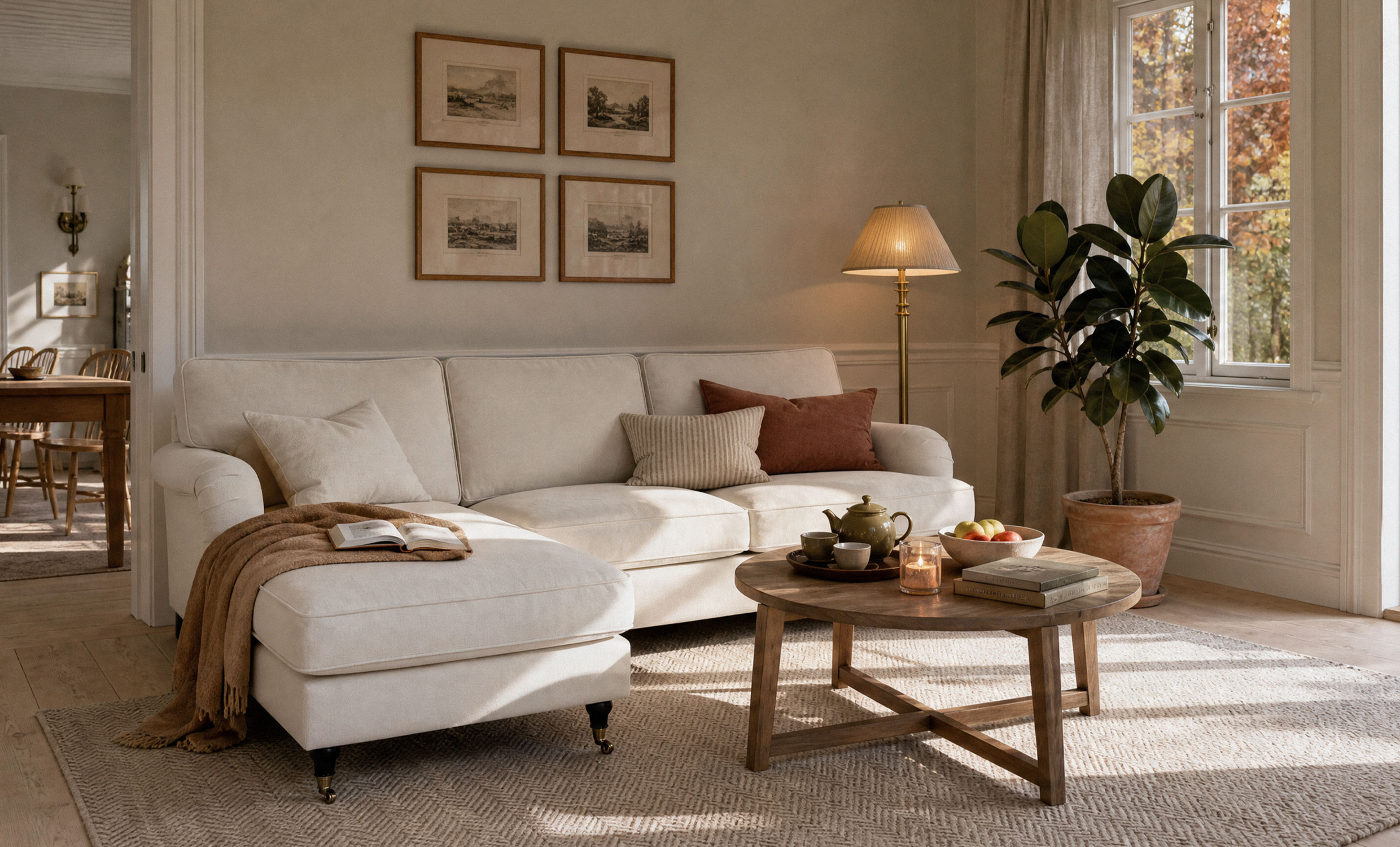 SKAGEN Divansofa Venstre Howard Classic Offwhite