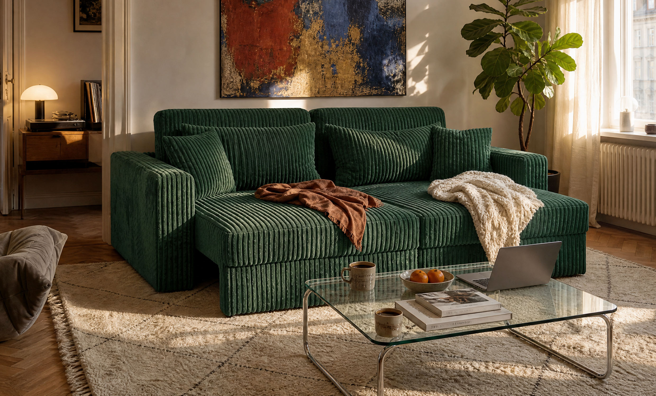 SOHO Sovesofa Teddy Olive