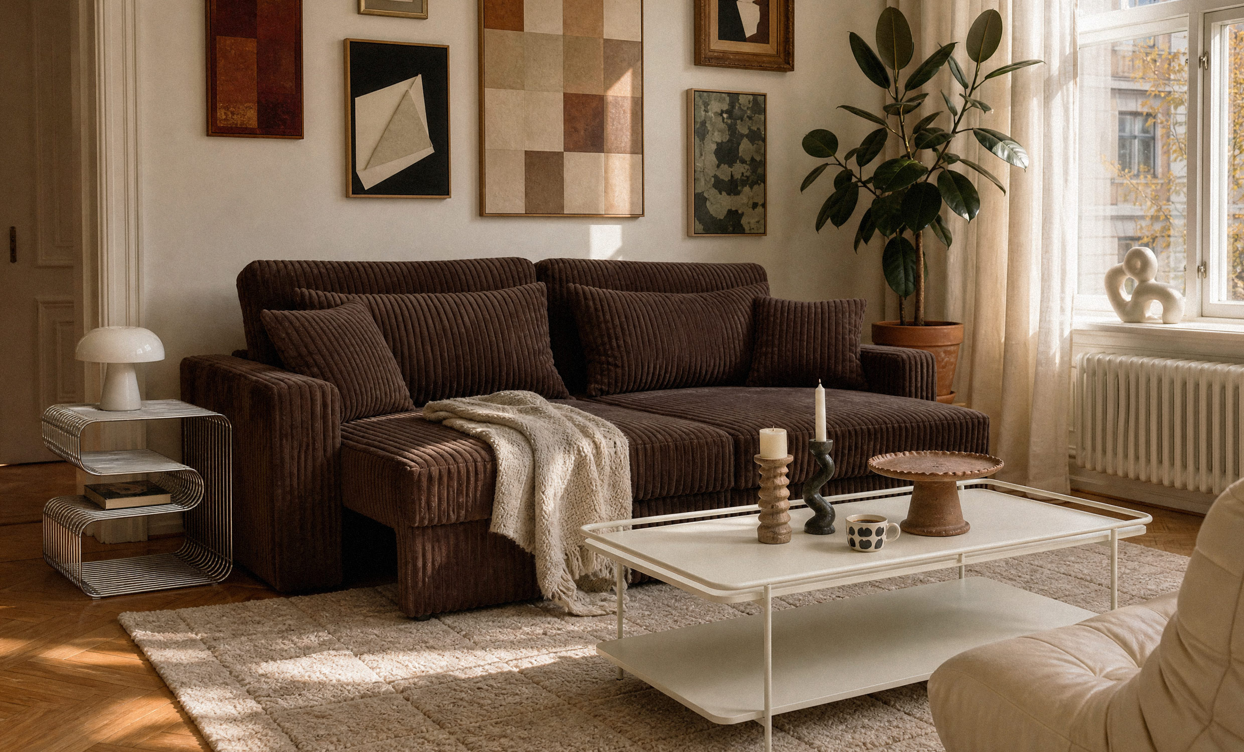 SOHO Sovesofa Teddy Chocolate