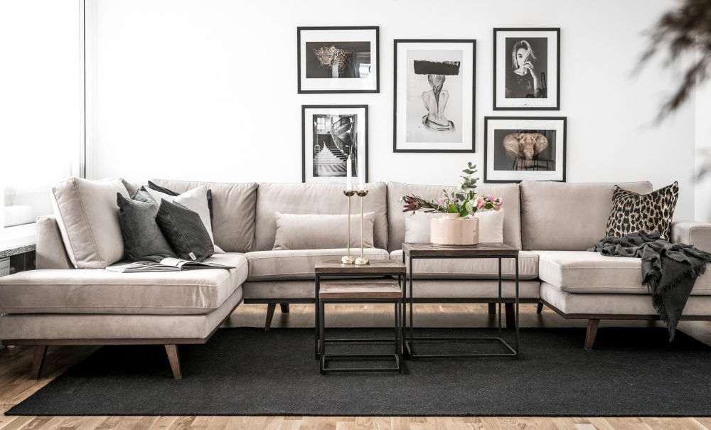 STOCKHOLM U-sofa Venstre Velvet Edition Grnn i gruppen Bestselgere / Utvalgte bestselgere / Stockholm hos Sofas & more (STA3DRI38)