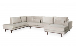 STOCKHOLM U-sofa Venstre Velvet Edition Greige