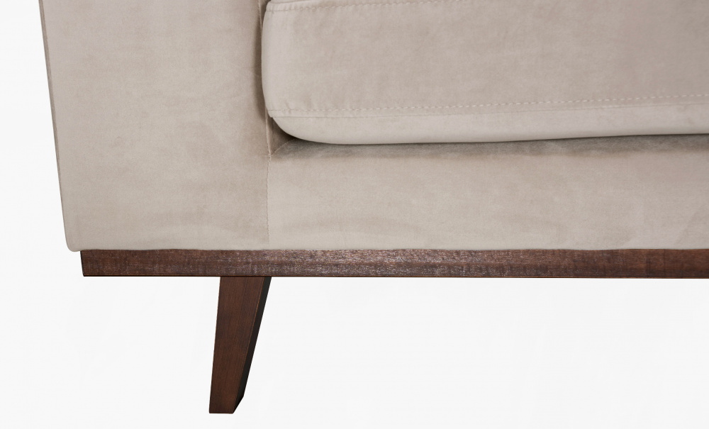 STOCKHOLM U-sofa Venstre Velvet Edition Greige i gruppen Stue / Sofaer / U-sofaer hos Sofas & more (STA3DSA02)