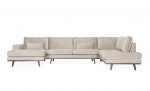 STOCKHOLM U-sofa Høyre Velvet Edition Greige