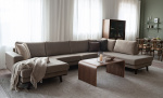 STOCKHOLM U-sofa Høyre Velvet Edition Greige
